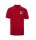 Red Cotton Polo with embroidered school badge 